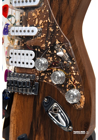 Elektro Gitar Custom Epoksi & Yıllanmış Ağaç Kişiye Özel Nordic Grey