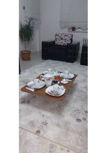 Yeni Model Dikdörtgen Yer Sofrası 60 110 Ahşap