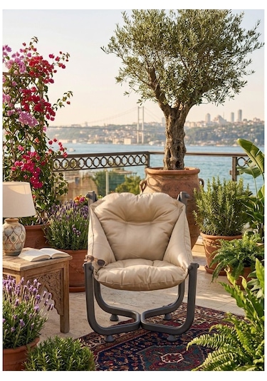 Missidea Standart Elit Relax Cappuccino Koltuk Kahverengi