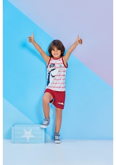 Roly Poly Erkek Çocuk Kolsuz Şortlu Takım (1218) (1-4 Yaş)