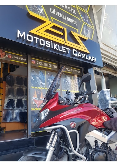 2017-20 Honda Vfr800 Uzun Ön Cam Zeus Açık Füme 56 CM 4 MM