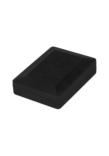 Forentina Gümüş Kaplama Kalpli Kolye Küpe Yüzük Siyah Kadife Kutuda Takı Seti Ps3294 Çok Renkli