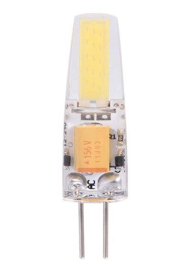 10 Adet Ac/dc12-24v G4 Cob Led Ampul Kısılamayan Silikon Ampul Sıcak Beyaz