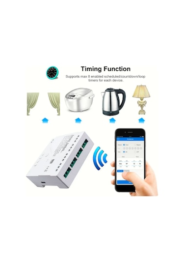 Tuya 4ch akıllı Wifi anahtarı  RF 433