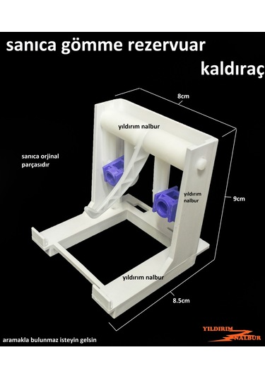 Sanıca Gömme Rezervuar Boşaltma Grubu Kaldıraç Kısa Model Sanica