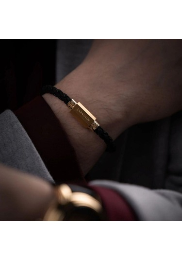 Earnshaw Es-002-b1 Bileklik Siyah - Altın