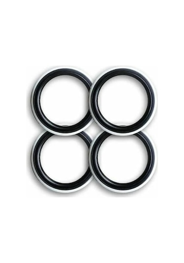 Oto Lastik Yanağı 17.5 Jant Siyah Beyaz 4 Adet Atlas