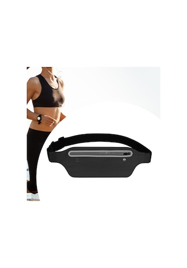 Homyl Bisiklet Açık Için Fitness Egzersiz Kemeri Kadın Siyah Siyah