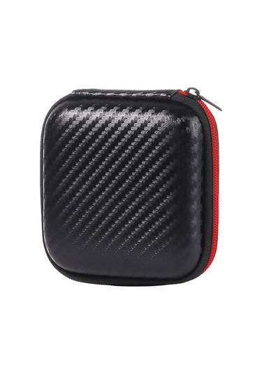 Fonken Kulaklık Tel Düzenleyici Kutusu Mini Saklama Kutusu Eva Taşınabilir Saklama Çantası Kutusu Kulaklık Hafıza Kartı Kablosu Gadget