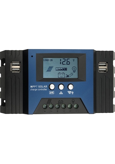Gajeena Yüksek Verimli 100a Mppt Solar Şarj Kontrol Cihazı - 12v/24v Akıllı Usb Çıkışlı