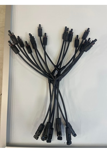 Sunpro MC4 Solar Konnektör 2 İn 1 Kablolu Paralelleme 2'Li