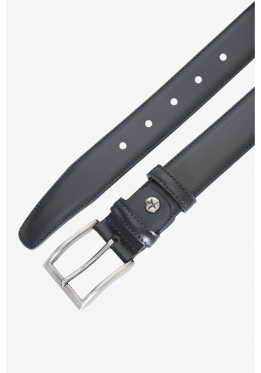 Erkek Sıyah %100 Deri Klasik Kemer Siyah