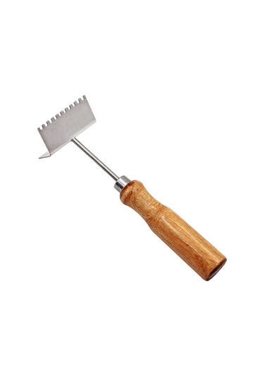 Xurunkeji Arıcılık Küreği, Paslanmaz Çelik Kraliçe Arı Dışlayıcı, Ahşap Saplı Arı Kovanı Çerçevesi Temizleme Küreği, Arıcı Malzemeleri