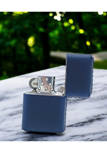 Cronder Hakiki Deri Çakmak Kılıfı Lacivert