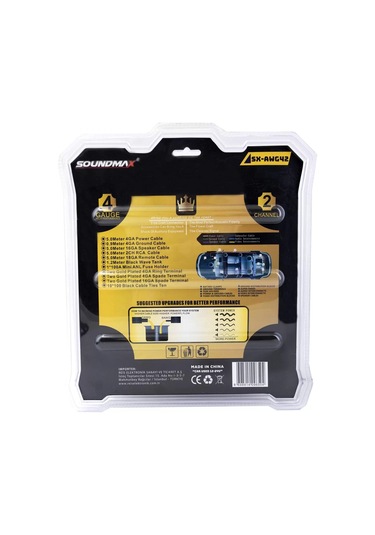 Soundmax Sx-awg42 Anfi Kablo Seti Wire Kit 4ga