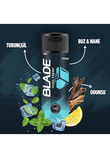 Blade Cool Fresh Erkek Sprey Deodorant 6 x 200 ML