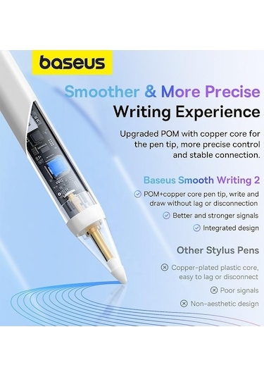 Trendooze Writing Stylus Smooth Serisi Lite Led Kalem Göstergeli Baseus Aktif 2 Dv
