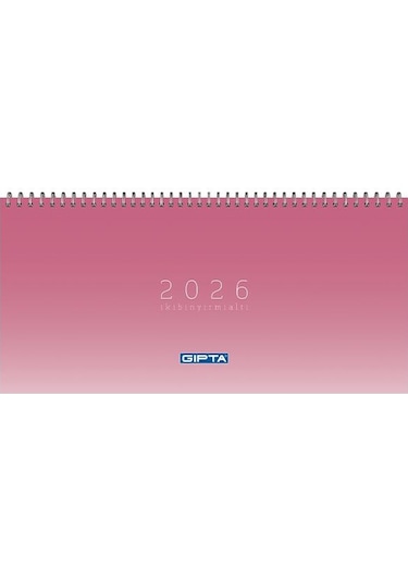 Gıpta 2026 Spiralli Masa Takvimi 16x33 Cm Mor 506-pxk