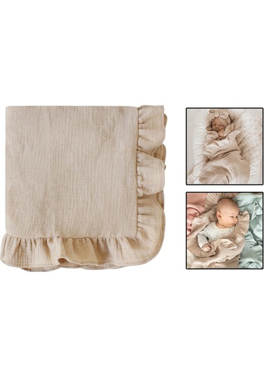 Dolıty Kundaklama Battaniyeleri Bebek Fotoğraf Props Için Haki Haki