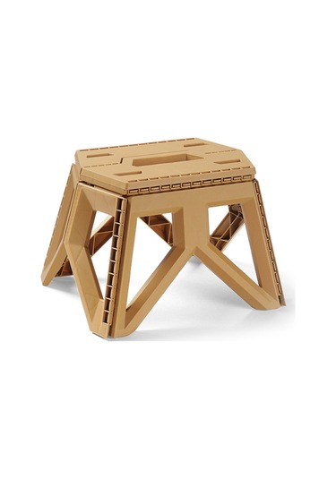 Suofeng Kamp Balıkçılık Plastik Katlanır Sandalye Kısa Stil - Haki Haki