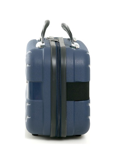 Yefa Pp Polipropilen Kırılmaz Büyük & Makyaj Boy 2'li Valiz Seti Lacivert