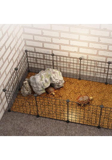 Suntek Taşınabilir Evcil Hayvan Oyun Parkı Panel Siyah-kapı