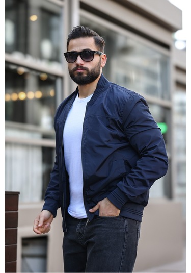 Erkek Süet Kolej Ceket Lacivert Fş