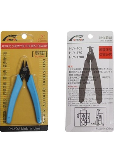 Paslanmaz Çelik Mini Eğik Kablo Kesme Yan Kelepçe