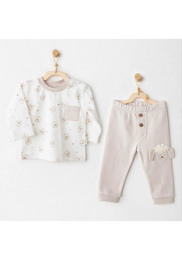 Andywawa 2'li Bebek Takım Ac26155 Bej