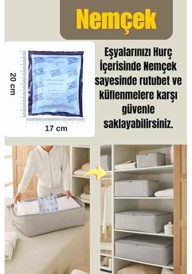 Nemçek Nem Alıcı Tutucu Rutubet Giderici  Önleyici Korozyon Önleyici Koku Giderici 250 GR X (3 Paket)