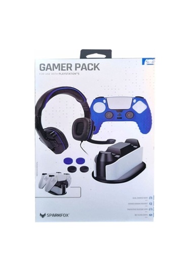 Playstation 5 Oyuncu Seti Kulaklık Şarj Istasyonu Dualsense Kılıf Ve Analog Koruyucu