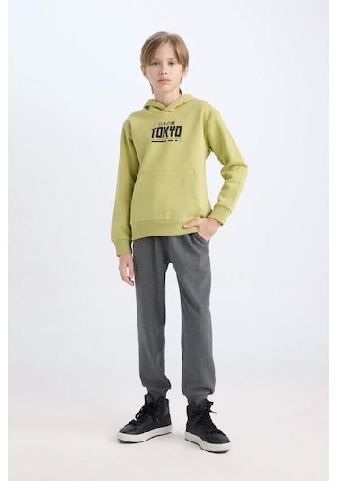 DeFacto Erkek Çocuk 2'li Takım Baskılı Bisiklet Yaka Kanguru Cepli Sweatshirt Beli Lastikli Jogger Eşofman Altı D3566A824WNKH446 DeFacto Erkek Çocuk 2'li Takım Baskılı Bisiklet Yaka Kanguru Cepli Sweatshirt Beli Lastikli Jogger Eşofman Altı D3566A824WNKH446