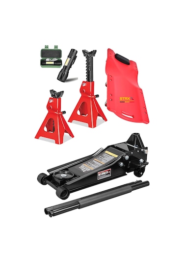 Staxx 3ton Düşük Kaldırma Araç Krikosu Sehpa Kriko Tamirci Kızağı