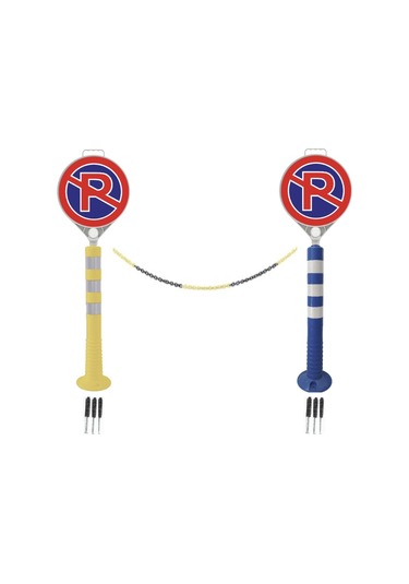 Park Yapılmaz Otopark Seti 2 Adet 8075 Delinatör + 2 Adet Levha +3 Metre 8mm Plastik Zincir