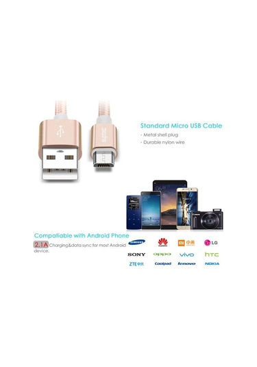 Jms Mikro USB Samsung Xiaomi Redmi Huawei Lg Mikro USB Android Telefon Şarj Kablolosu 3 M