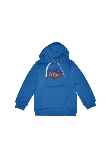 Lee Cooper Puzzle Erkek Çocuk Sweatshırt Mavi-16993-mavi Mavi