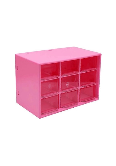 Ganzhoushop Çok İşlevli Ayarlanabilir Makyaj Düzenleyici Masa Yönetimi Düzenleyici Tutucu Makyaj Saklama Kutusu Kırtasiye Tutucu Rafı Whiterose Kırmızı