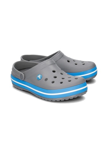 Crocs Unisex Crocband Terlik Charcoal/Ocean Gri