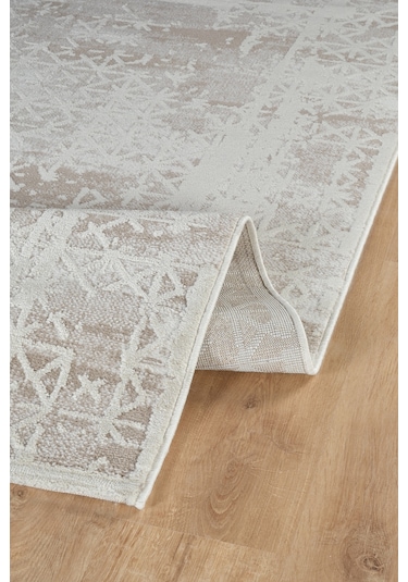 Kaşmir Halı 7/24 Sahara Marta Bej 120x180 CM Salon Mutfak Halısı Yolluk Kilim