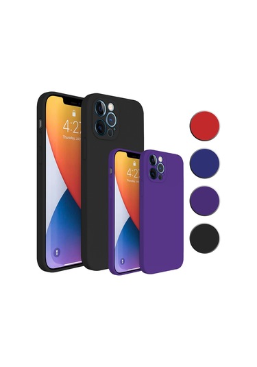 iPhone 13 Pro Max Kılıf FitCase PremiumS Silikon Arka Kapak