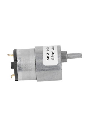 Jeemson Alüminyum Kasa Bakır Bobinli Worm Gear Motor, Dc 24v 22rpm, Otomatik Kilitleme, Düşük Gürültü, Yüksek Tork, Ev Ve Ofis Otomasyonu İçin