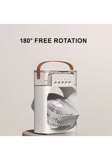 Ebitda Mini Hava Soğutucu Nemlendirici, 600ml, Siyah, 26x21x9 Cm, Ofis, Ev, Taşınabilir