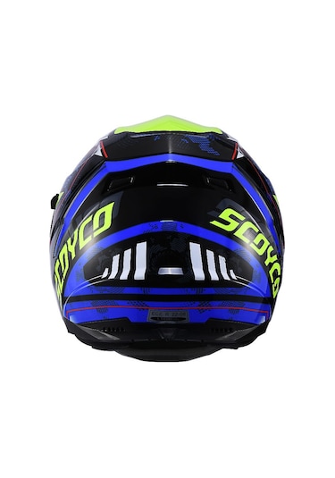 Scoyco Full Face Double Ve Güneş Vizörlü Motosiklet Kaskı