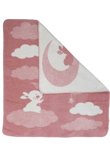 Yumuşak Bebek Çocuk Battaniyesi Mevsimlik 90x100 Cm Pembe