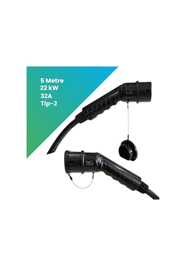 Filşarj Ac Tip-2 22 KW 5 M Elektrikli Araç Şarj Kablosu