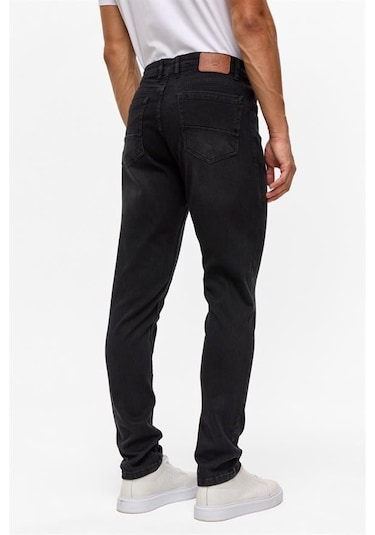 Siyah Slim Denim Pantolon Siyah