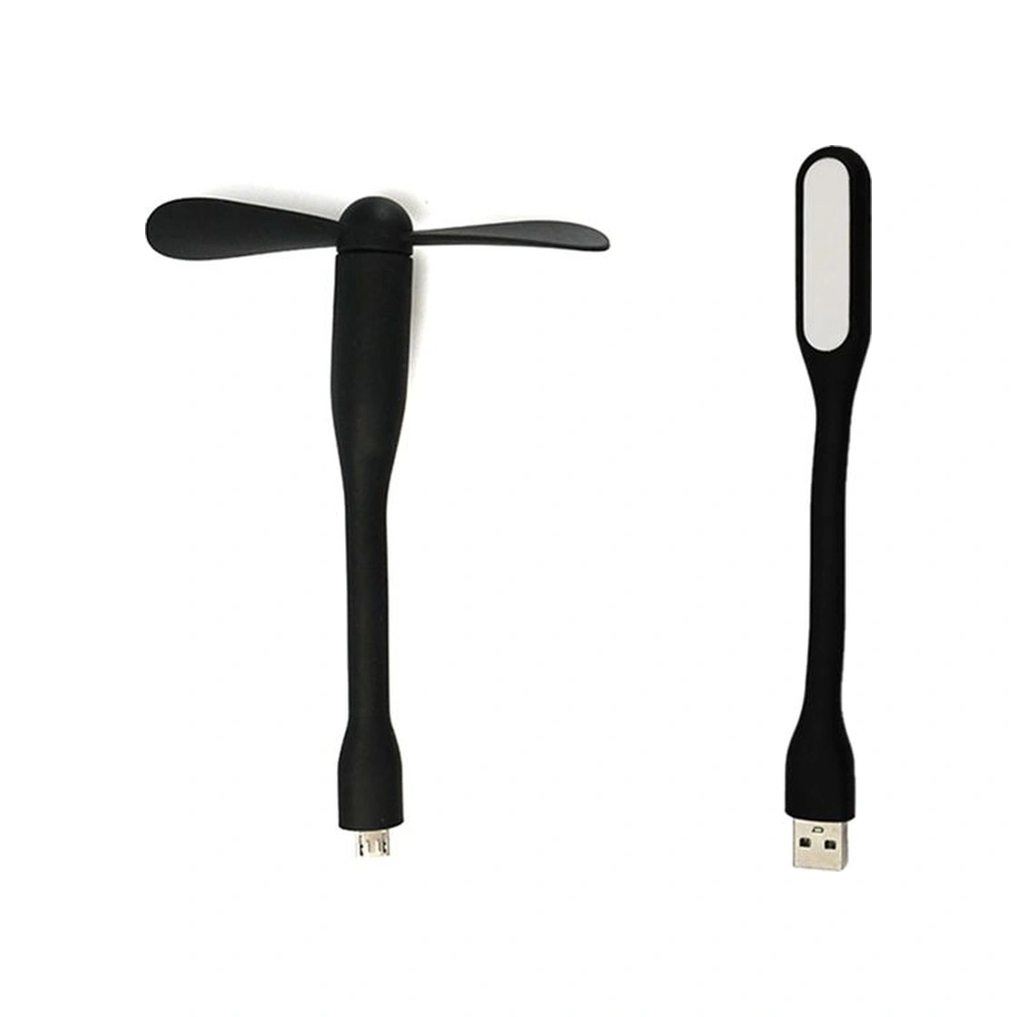 Xurunkeji Çok İşlevli Usb Mini Masaüstü Mini Vantilatör, Evrensel Usb Işık, Enerji Tasarruflu Taşınabilir Led Işık, Siyah Siyah