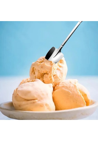 Neevoyu 12'li Çelik Kahve Kaşığı Seti - Ev Ofis Restoran Kullanıma Uygun, Dayanıklı Ergonomik Tasarım, Çok Amaçlı Kullanım Gümüş