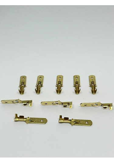 10 Adet 6,3mm Erkek Fiş Terminal Kablo Ucu Sf1eu