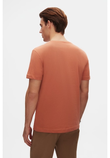 Ds Damat Relaxed Fit Tarçın %100 Pamuk T-shirt 6hc14ort02005 TARÇIN